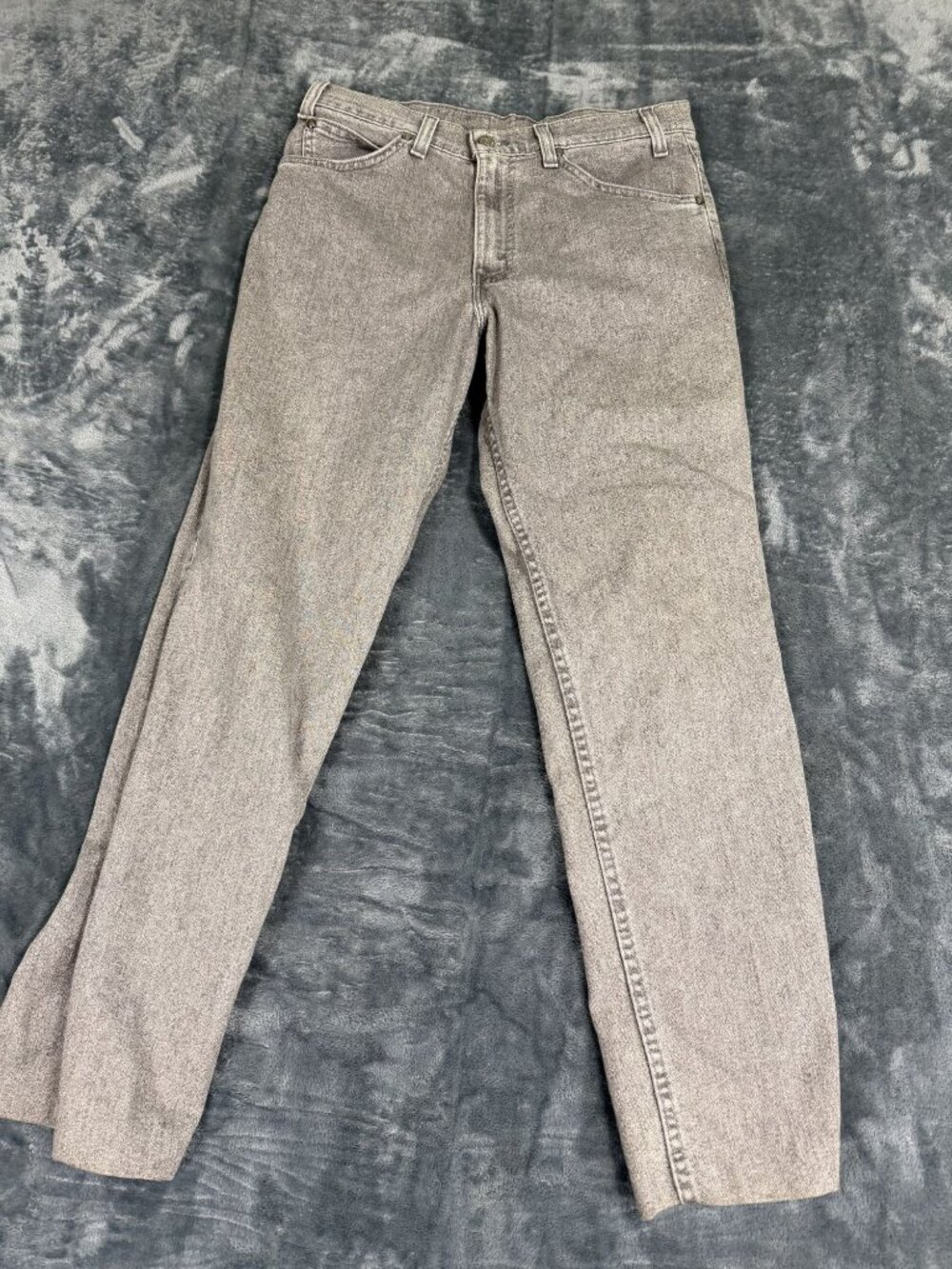 Levis Mens Flex Gray Denim Jeans 32X32  Cotton Blend USA-Made REHEM
